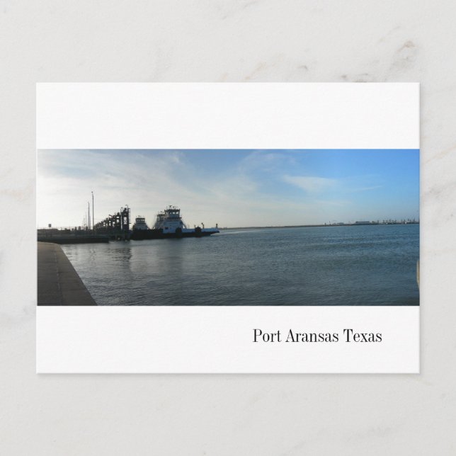 Port Aransas Ferry Postcard Vykort (Framsida)