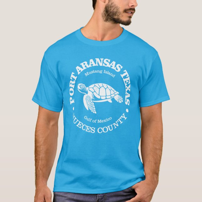 Port Aransas (havssköldpadda) T Shirt (Framsida)