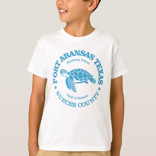 Port Aransas (havssköldpadda) T Shirt (Framsida)