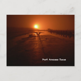 Port Aransas (Midnight at in Pier) vykort