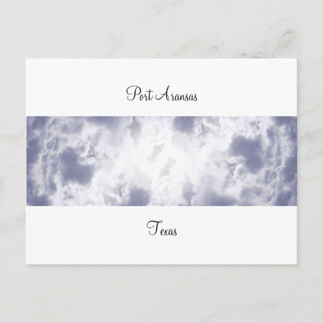 Port Aransas (Panoramic) Clouds #2 vykort (Framsida)