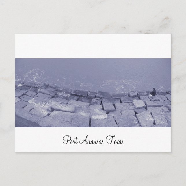Port Aransas (Panoramic) La Pesca-vykort Vykort (Framsida)