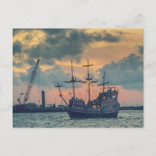 Port Aransas Pirat Frakt Vykort