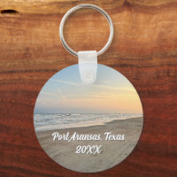 Port Aransas strand solnedgång Texas Fotografi