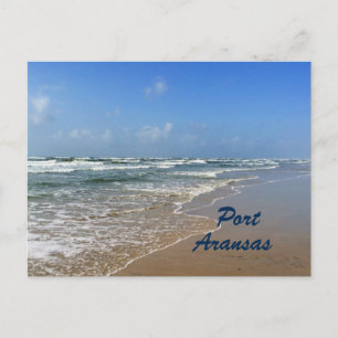 Port Aransas-stranden i Texas Vykort