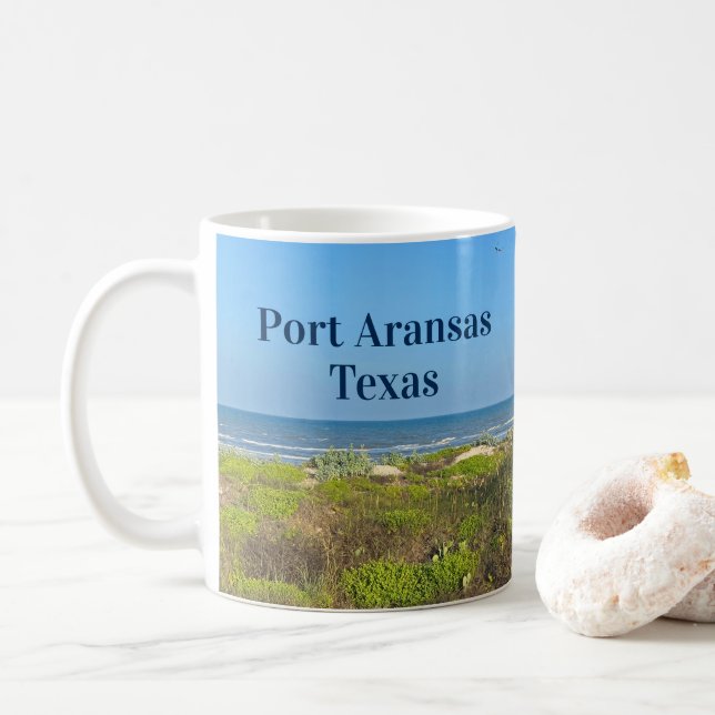 Port Aransas Texas Beach Grass Photography Kaffemugg (Med munk)