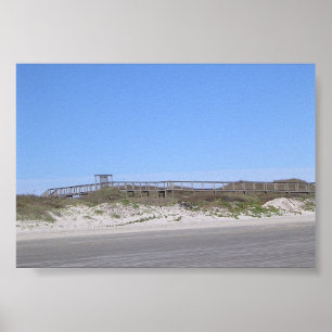 Port Aransas Texas Boardpromenad Poster
