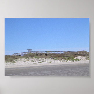 Port Aransas Texas Boardpromenad Poster
