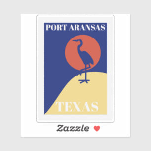 Port Aransas Texas Klistermärken