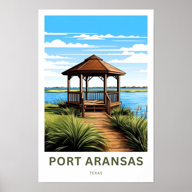 Port Aransas Texas Travel Skriv ut Poster (Framsidan)