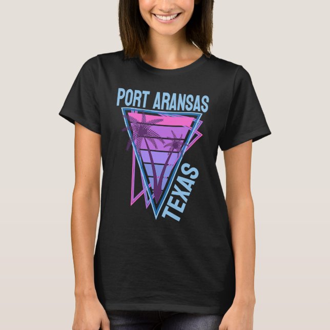 Port Aransas Vacation T Shirt (Framsida)