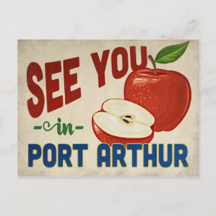Port Arthur Texas Apple - Vintage resor Vykort