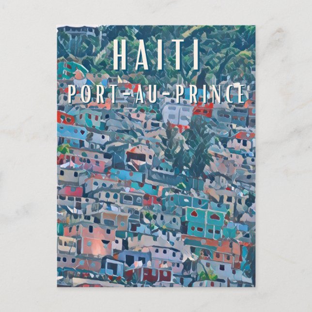 Port-au-Prince, une ville vibrante au cœur d'Haïti Vykort (Framsida)