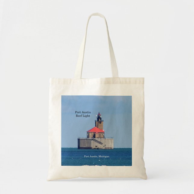 Port Austin Reef Light tobag Tygkasse (Framsidan)