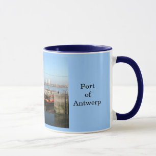 Port av Antwerp 4 Mugg