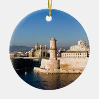 Port av Marseille Julgransprydnad Keramik