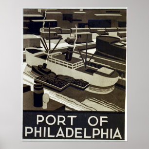 Port av Philadelphia Poster