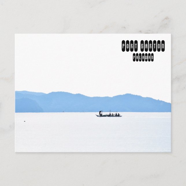 Port Barton of Philippines Vykort (Framsida)