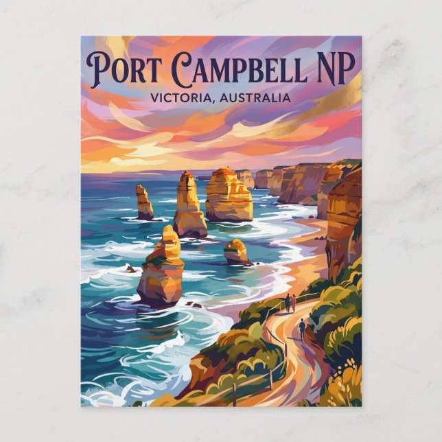 Port Campbell nationalpark Australien Vykort (Framsida)