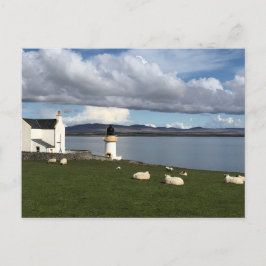 Port Charlotte fyr, Isle of Islay, Skottland Vykort