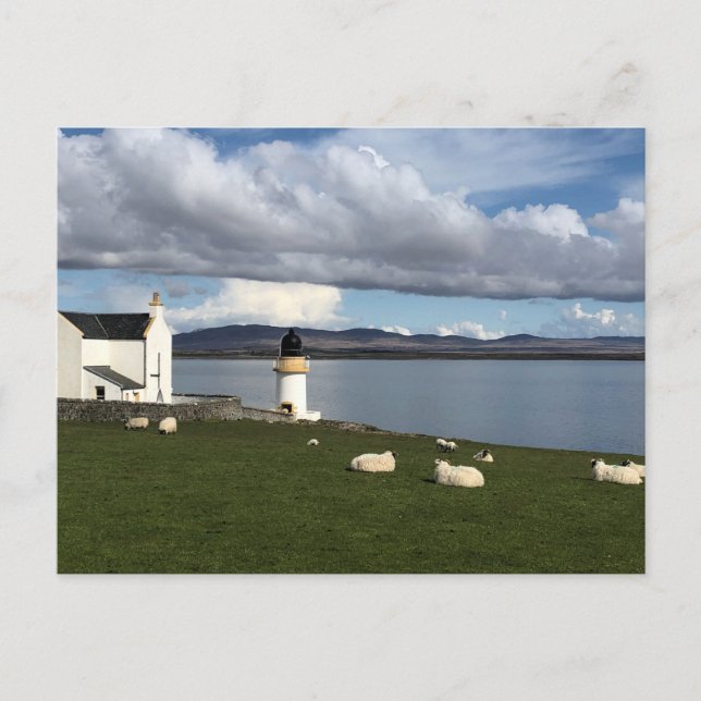 Port Charlotte Lighthouse, Isle of Islay, Skottlan Vykort (Framsida)