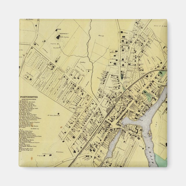 Port Chester, NY Magnet (Framsidan)