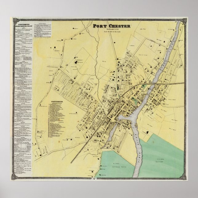 Port Chester, NY Poster (Framsidan)