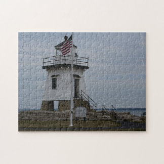 Port Clinton Lighthouse skapat som en Pussel