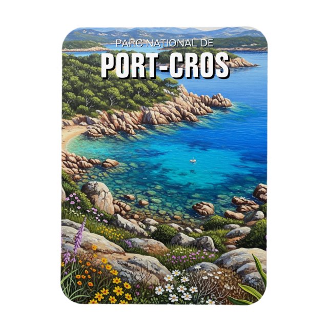 Port-Cros nationalpark Frankrike Resa Magnet (Vertikal)