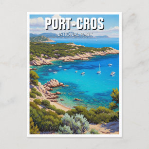 Port-Cros nationalpark Frankrike Travel Vykort