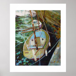 port d'Audierne à marée basse Poster