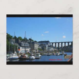 Port de plaisance de Morlaix et le viaduc BRETAGNE Vykort