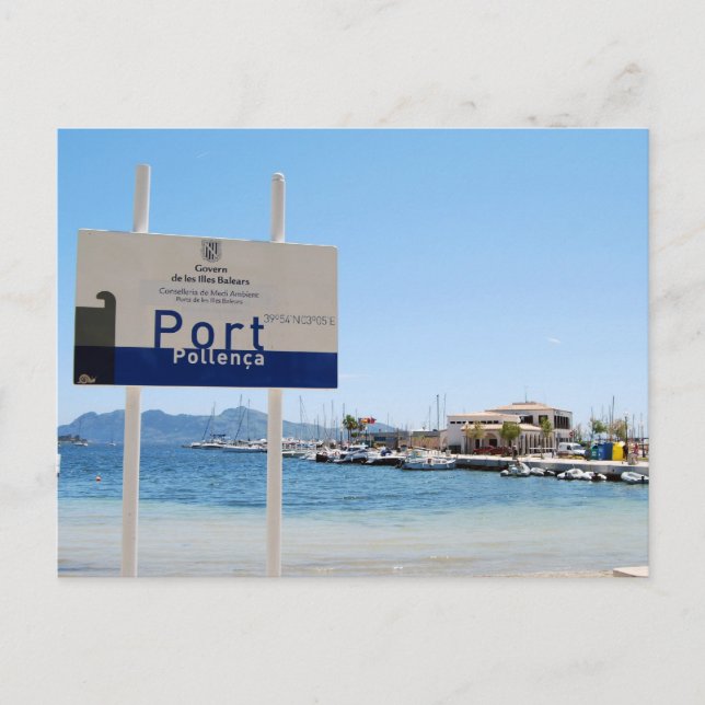 Port de Pollensa Postcard Vykort (Framsida)