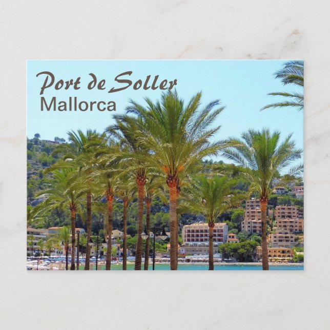 Port de Soller Mallorca Vykort (Framsida)