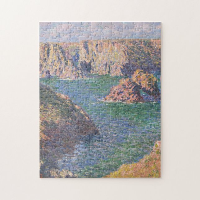Port Domois Belle Isle 1887 av Claude Monet Pussel (Vertikal)