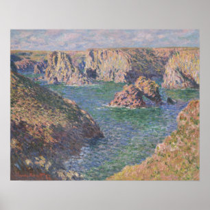 Port-Domois, Belle-Isle (1887) från Claude Monet Poster