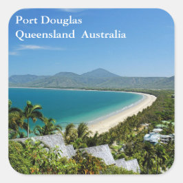 Port Douglas Sticker Fyrkantigt Klistermärke