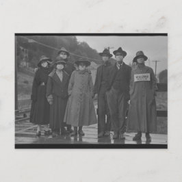 Port du masque pendant la Grippe espagnole 1918 Vykort