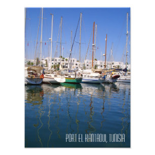 Port el Kantaoui Marina Boats Tunisienfoto Fototryck