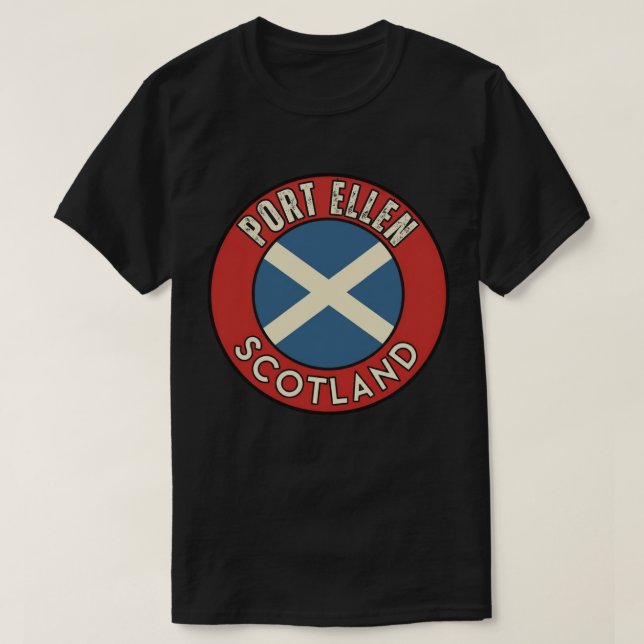 Port Ellen, Skottland T Shirt (Design framsida)
