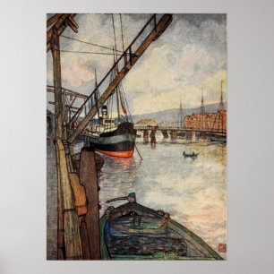 Port för Nico Wilhelm Jungmann ~-Trondhjem norge Poster