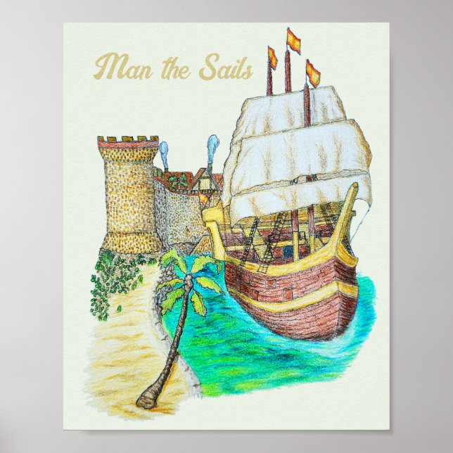 Port Galleon Poster (Framsidan)