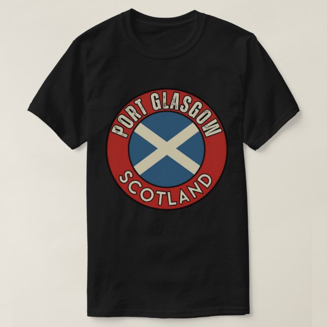 Port Glasgow, Skottland T Shirt (Design framsida)