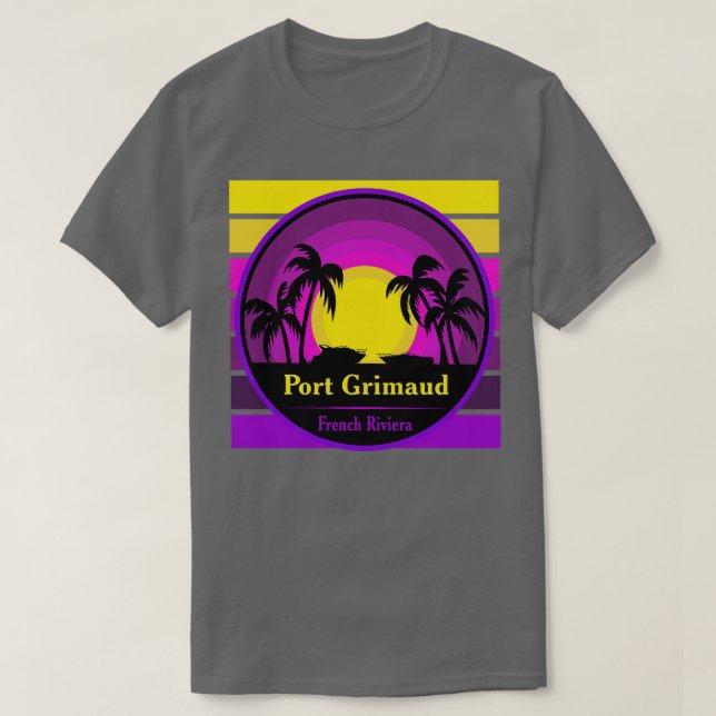 Port Grimaud Franch Riviera T Shirt (Design framsida)