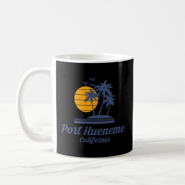Port Hueneme California Ca Beach City State Touris Kaffemugg (Vänster)