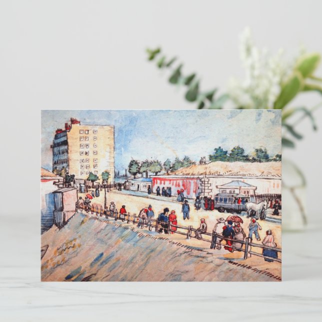 Port i Parisfästningen av Vincent van Gogh Inbjudningar (Stående Fram)
