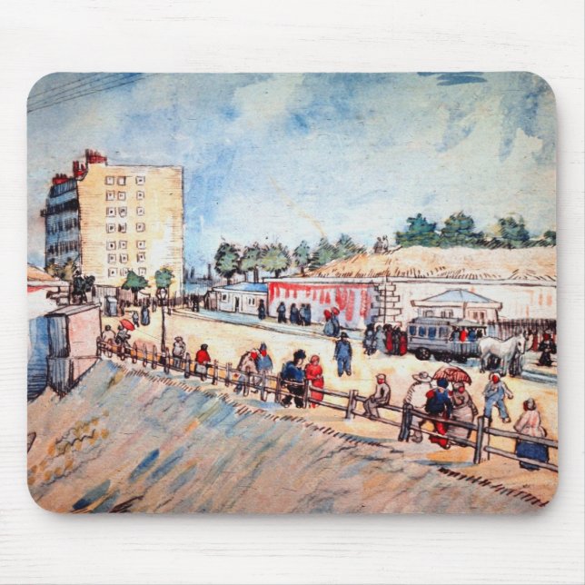 Port i Parisfästningen av Vincent van Gogh Musmatta (Framsidan)
