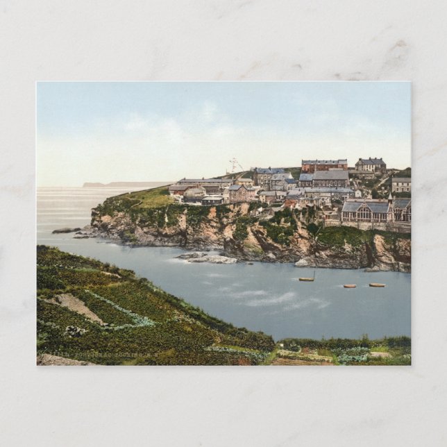 Port Isaac, Cornwall, England, c.1895 Vykort (Framsida)