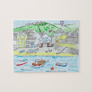 Port Isaac, Cornwall, England Jigszle Puzzle Pussel