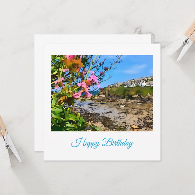 Port Isaac Cornwall Harbour Fishermans vänner (Fram/Back In Situ)